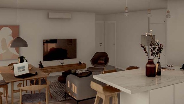 Sala e cozinha